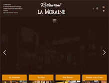 Tablet Screenshot of lamoraine-restaurant-chamonix.com